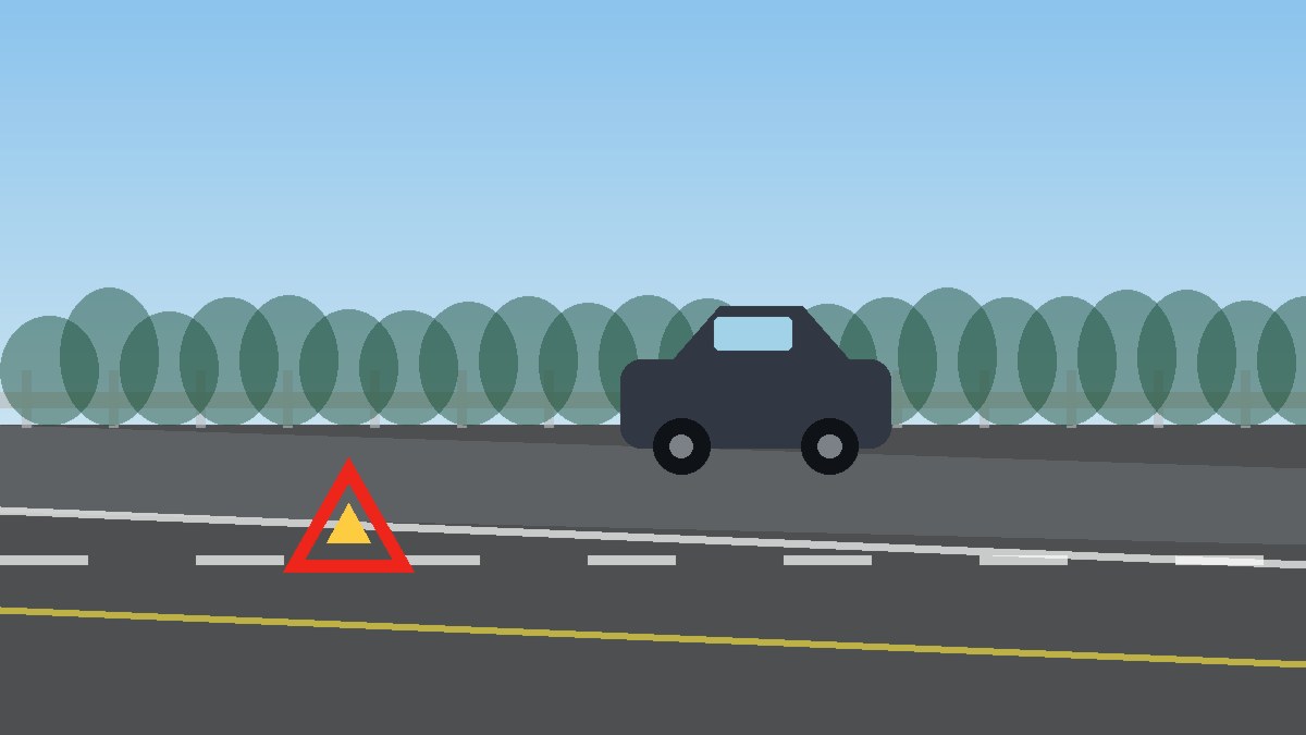 益阳道路故障安全等待现场图